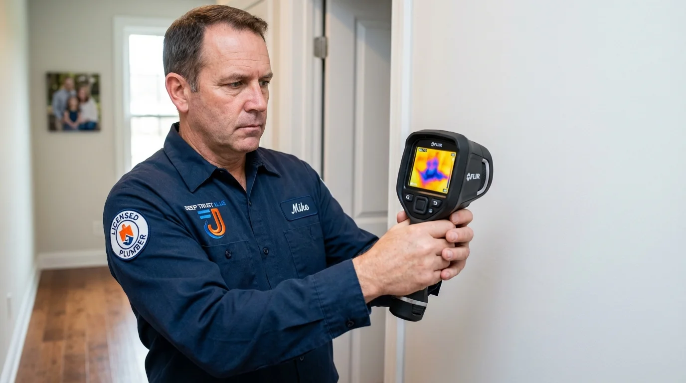 Thermal imaging leak detection by Johns Plumbing LLC in Reidsville